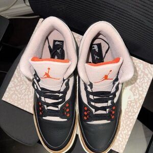 Air Jordan Black and Pink Sneakers